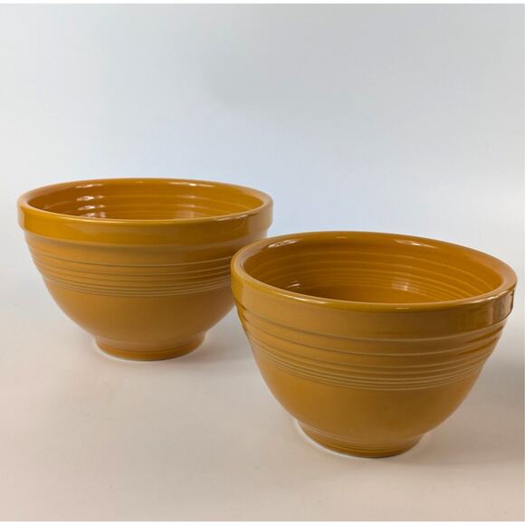 Fiesta Other - Fiestaware 2010 Marigold 2Pc Prep Bowl Set Homer Laughlin 75th Anniversary RARE